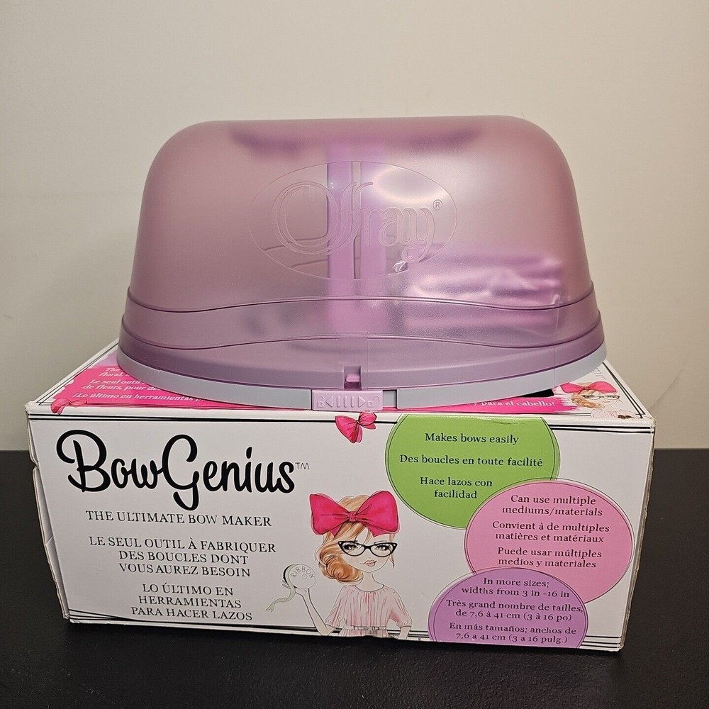 Offray Bow Genius Bow Maker Tool Make Decor and Hair Bows Craft